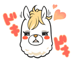 Alpaca of Aku volume hairdresser sticker #6034822
