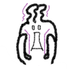 Voice compensation rabbit at the heart sticker #6035411