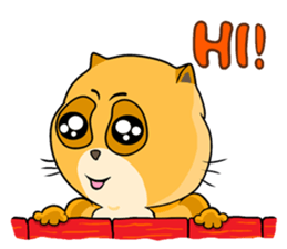 I am a funny cat! sticker #6035504