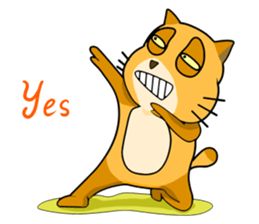 I am a funny cat! sticker #6035505