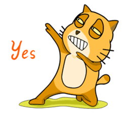 I am a funny cat! sticker #6035505