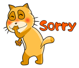 I am a funny cat! sticker #6035506