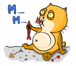 I am a funny cat! sticker #6035507