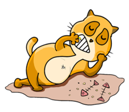 I am a funny cat! sticker #6035511