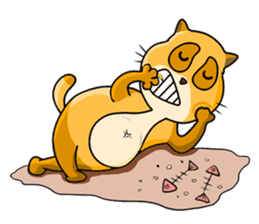 I am a funny cat! sticker #6035511