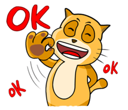 I am a funny cat! sticker #6035513