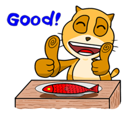 I am a funny cat! sticker #6035518