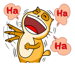 I am a funny cat! sticker #6035527