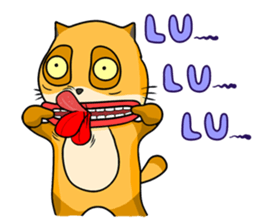 I am a funny cat! sticker #6035528