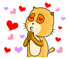 I am a funny cat! sticker #6035529