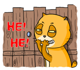 I am a funny cat! sticker #6035531