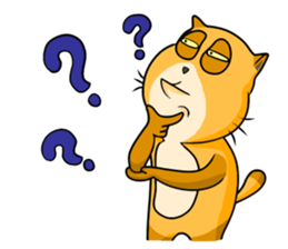 I am a funny cat! sticker #6035535