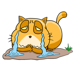 I am a funny cat! sticker #6035537