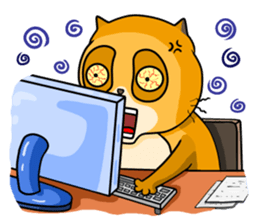 I am a funny cat! sticker #6035540