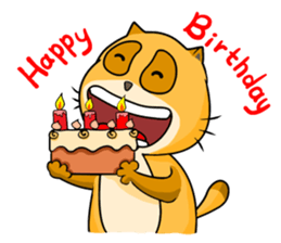 I am a funny cat! sticker #6035541