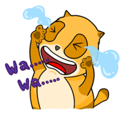 I am a funny cat! sticker #6035542