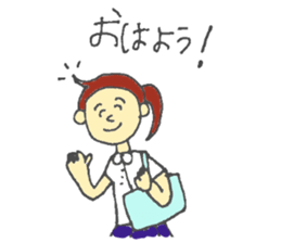 high school student-volleyball club sticker #6036309