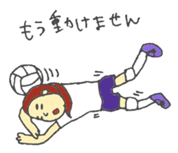 high school student-volleyball club sticker #6036338