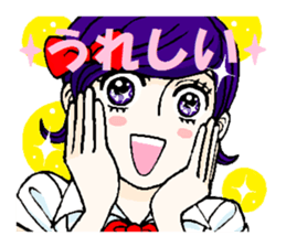 2 patterns girl sticker #6036591