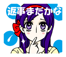 2 patterns girl sticker #6036599