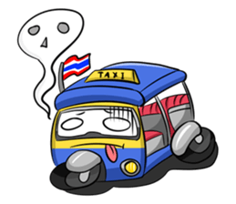 Wow!! Amazing TAXI : 3 wheels car sticker #6036846