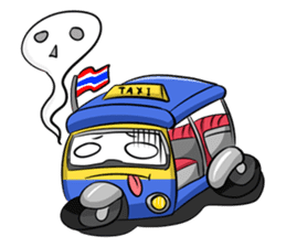 Wow!! Amazing TAXI : 3 wheels car sticker #6036846