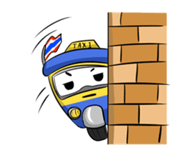 Wow!! Amazing TAXI : 3 wheels car sticker #6036848