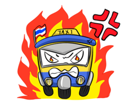 Wow!! Amazing TAXI : 3 wheels car sticker #6036849