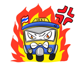 Wow!! Amazing TAXI : 3 wheels car sticker #6036849