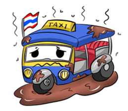 Wow!! Amazing TAXI : 3 wheels car sticker #6036851