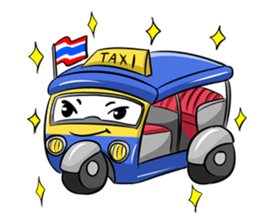 Wow!! Amazing TAXI : 3 wheels car sticker #6036853