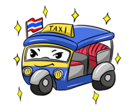 Wow!! Amazing TAXI : 3 wheels car sticker #6036853