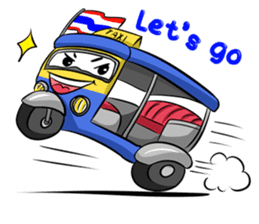 Wow!! Amazing TAXI : 3 wheels car sticker #6036856