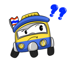 Wow!! Amazing TAXI : 3 wheels car sticker #6036858