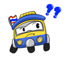 Wow!! Amazing TAXI : 3 wheels car sticker #6036858