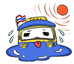 Wow!! Amazing TAXI : 3 wheels car sticker #6036861