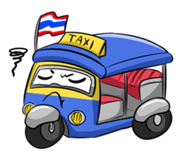 Wow!! Amazing TAXI : 3 wheels car sticker #6036866