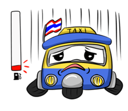 Wow!! Amazing TAXI : 3 wheels car sticker #6036870