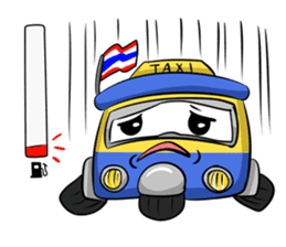 Wow!! Amazing TAXI : 3 wheels car sticker #6036870