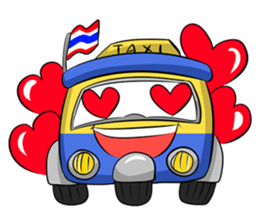 Wow!! Amazing TAXI : 3 wheels car sticker #6036874