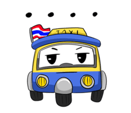Wow!! Amazing TAXI : 3 wheels car sticker #6036875