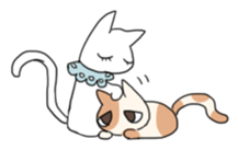 easy three cats sticker #6037936