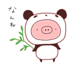 A sticker of a happy pig 2 -SASEBO.ver- sticker #6038472
