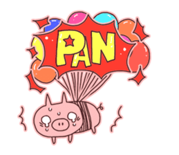 A sticker of a happy pig 2 -SASEBO.ver- sticker #6038479