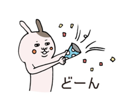 Anniversary rabbit sticker #6038489