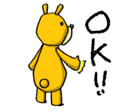 It's with all the wear of a bear. sticker #6039372