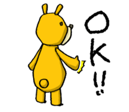 It's with all the wear of a bear. sticker #6039372