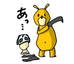 It's with all the wear of a bear. sticker #6039392