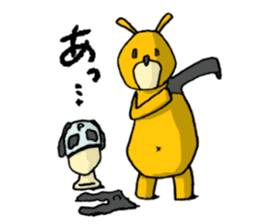 It's with all the wear of a bear. sticker #6039392