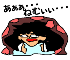 Black glasses guy fight Salaryman sticker #6039532